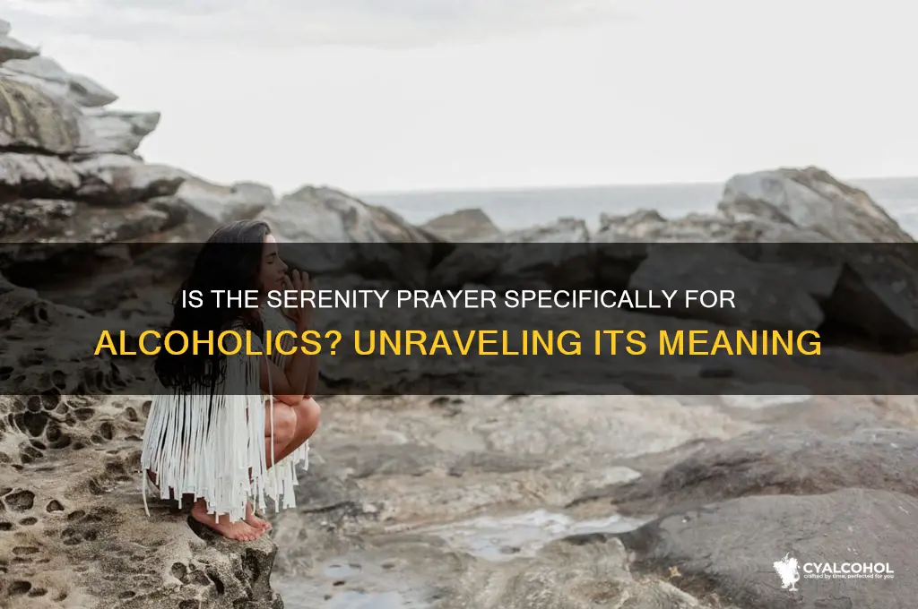 is the serenity prayer for alcoholics
