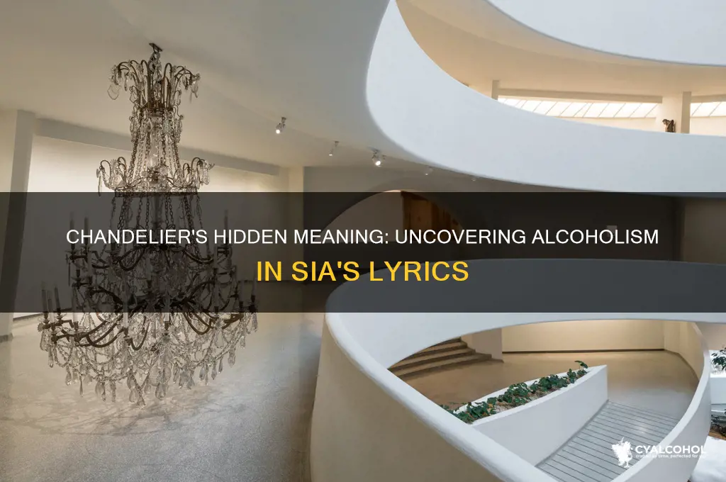 is the song chandelier about alcoholism