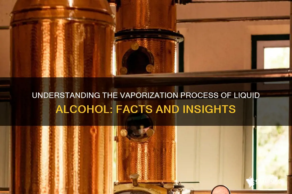 is the vaporization of liquid alcohol