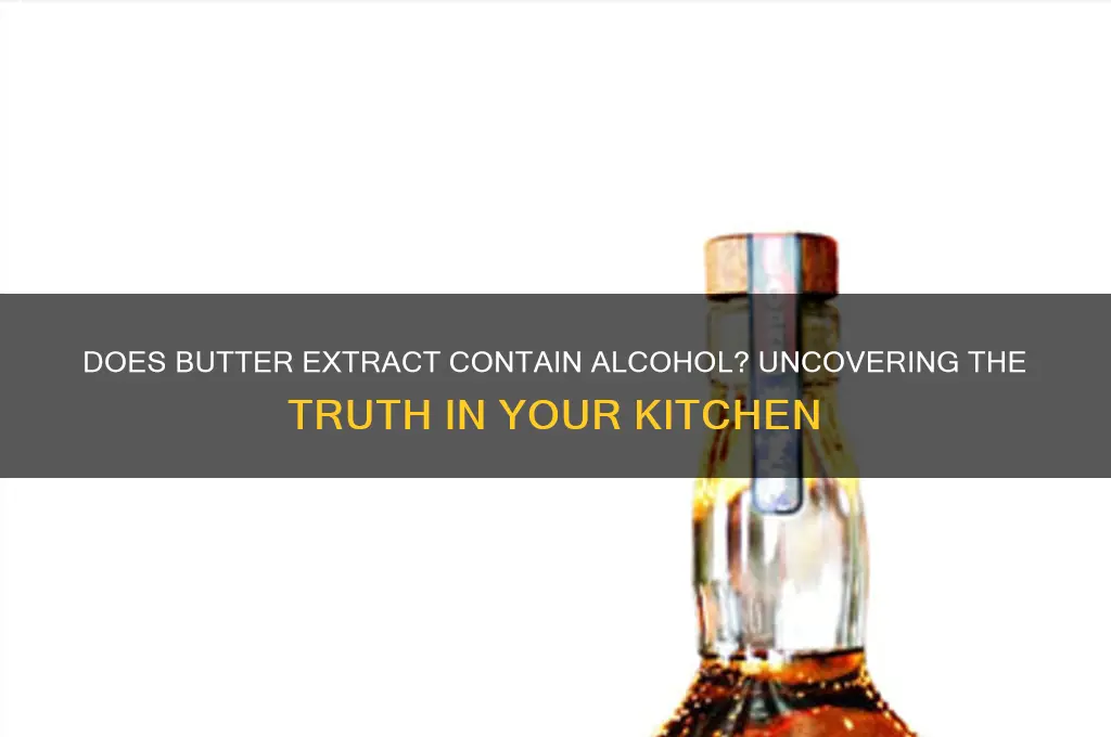 is their alcohol in butter extract