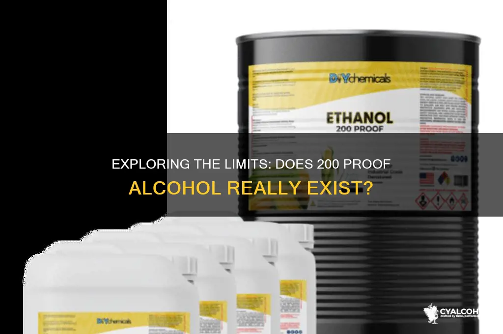 is there a 200 proof alcohol