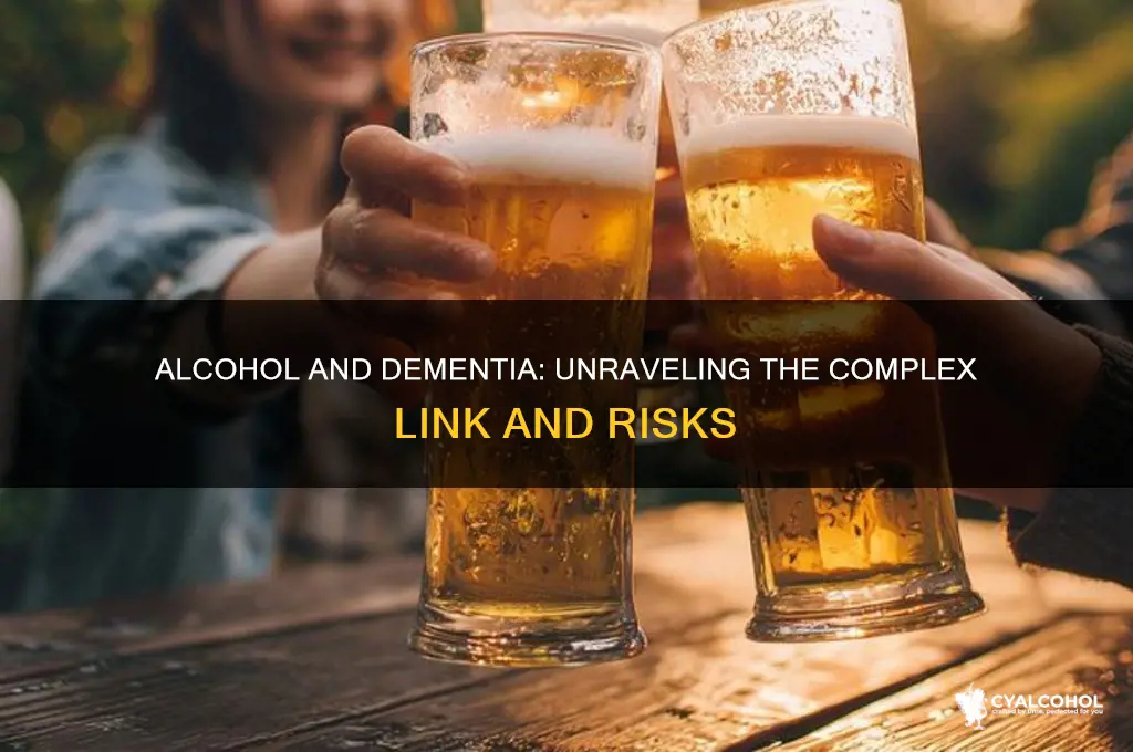 is there a correlation between alcohol and dementia