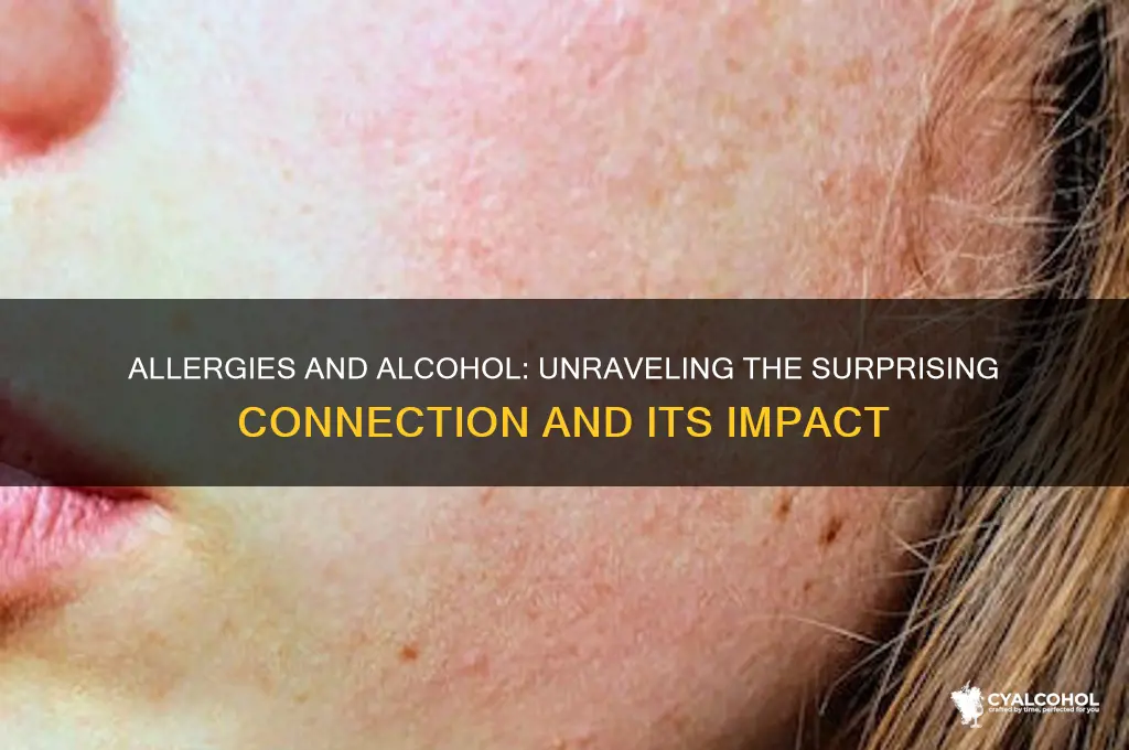is there a correlation between allergies and alcohol
