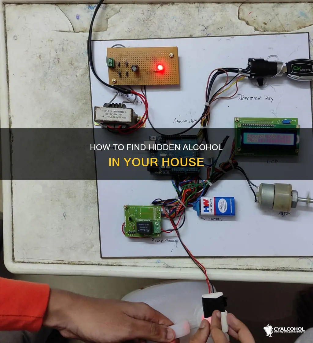 is there a device to find hidden alcohol in house