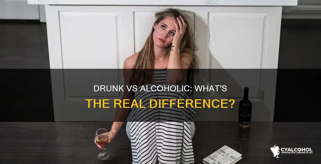 is there a difference between a drunk and an alcoholic