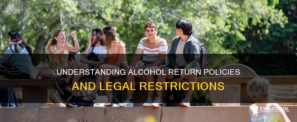 is there a law that you cant return alcohol