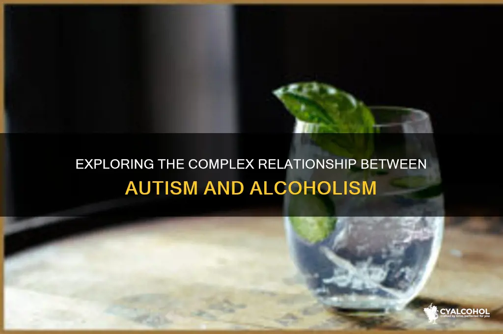 is there a link between autism and alcoholism