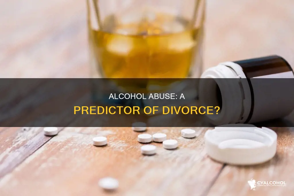 is there a link between divorce and alcohol abuse