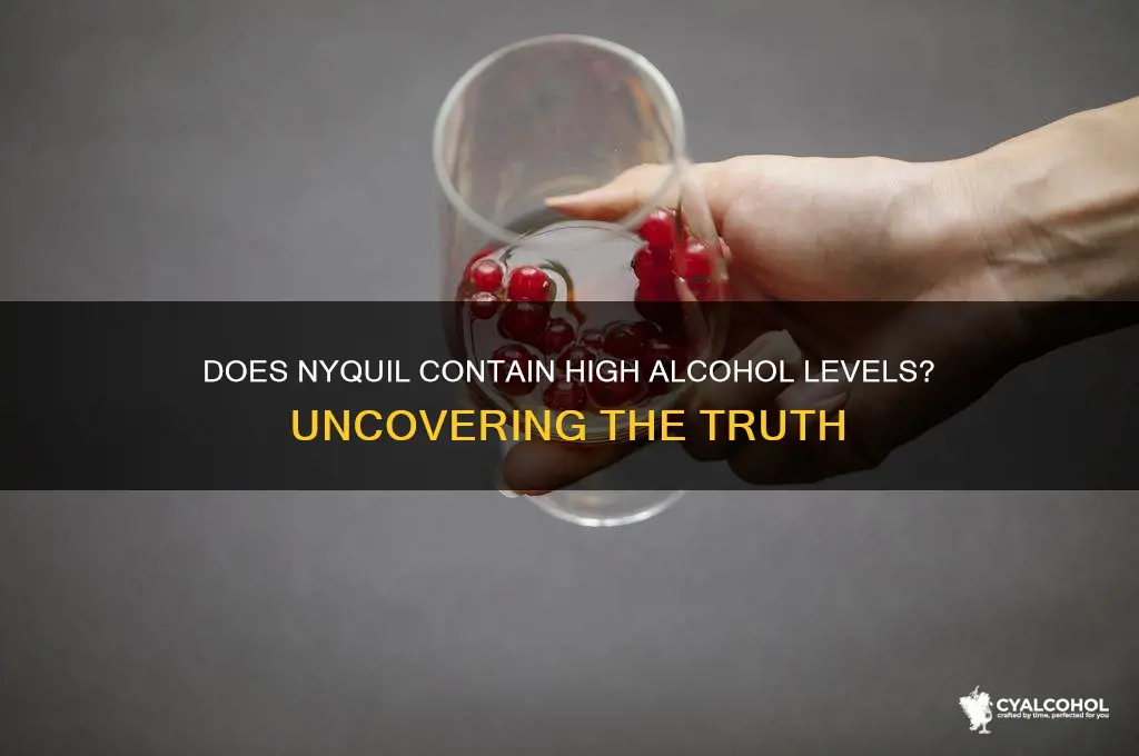 is there a lot of alcohol in nyquil