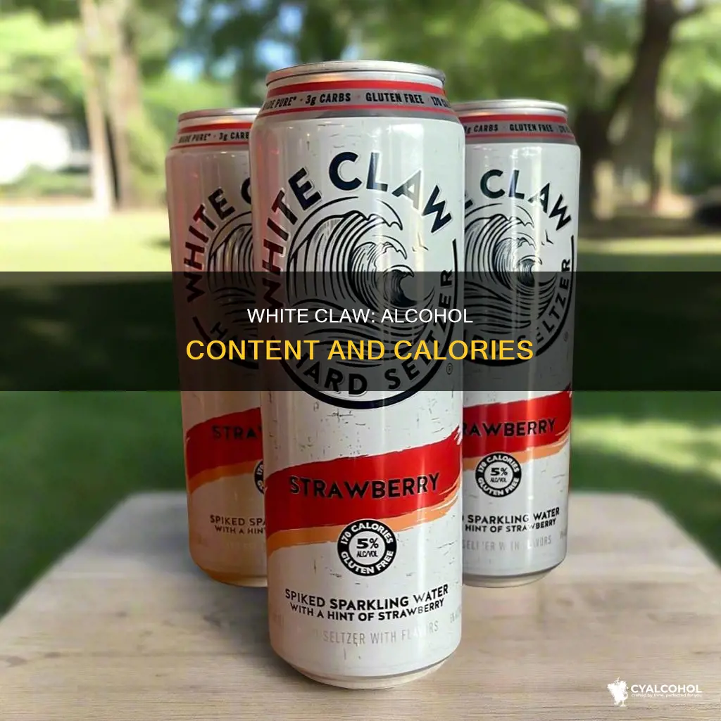 is there a lot of alcohol in white claw