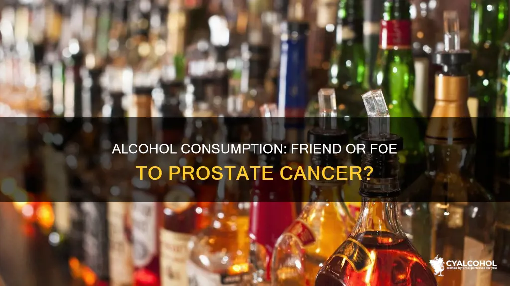 is there a relationship between alcohol consumptiona and prostate cancer
