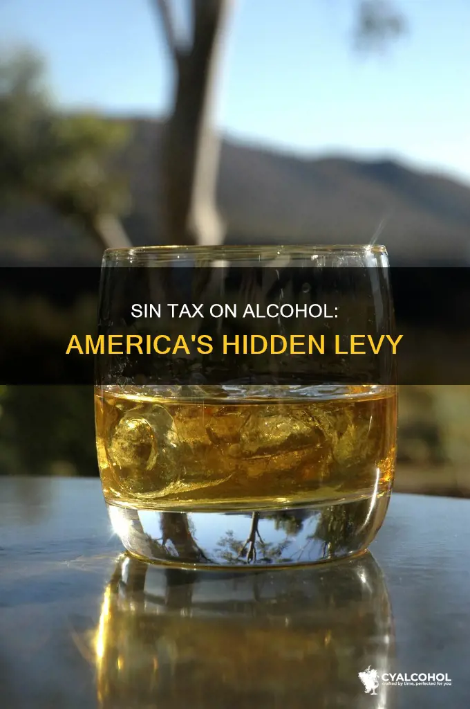 is there a sin tax on alcohol in america