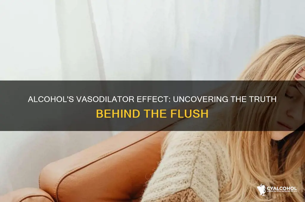 is there a vasodilator in alcohol