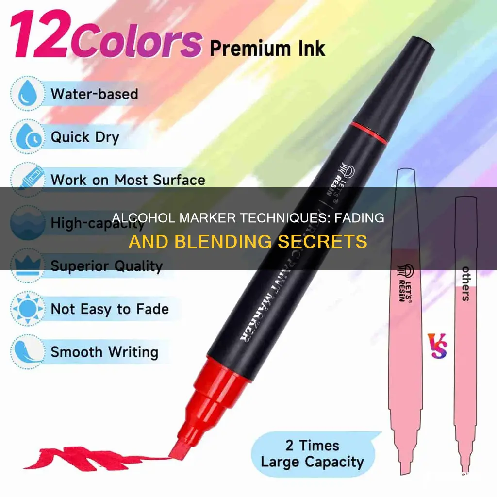 is there a way to fade alcohol based markers