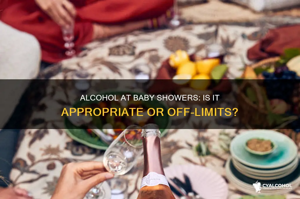 is there alcohol at baby showers