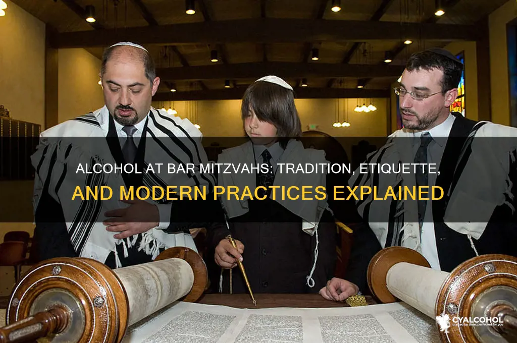 is there alcohol at bar mitzvahs