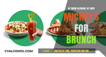Alcohol Availability at Chef Mickey's Brunch