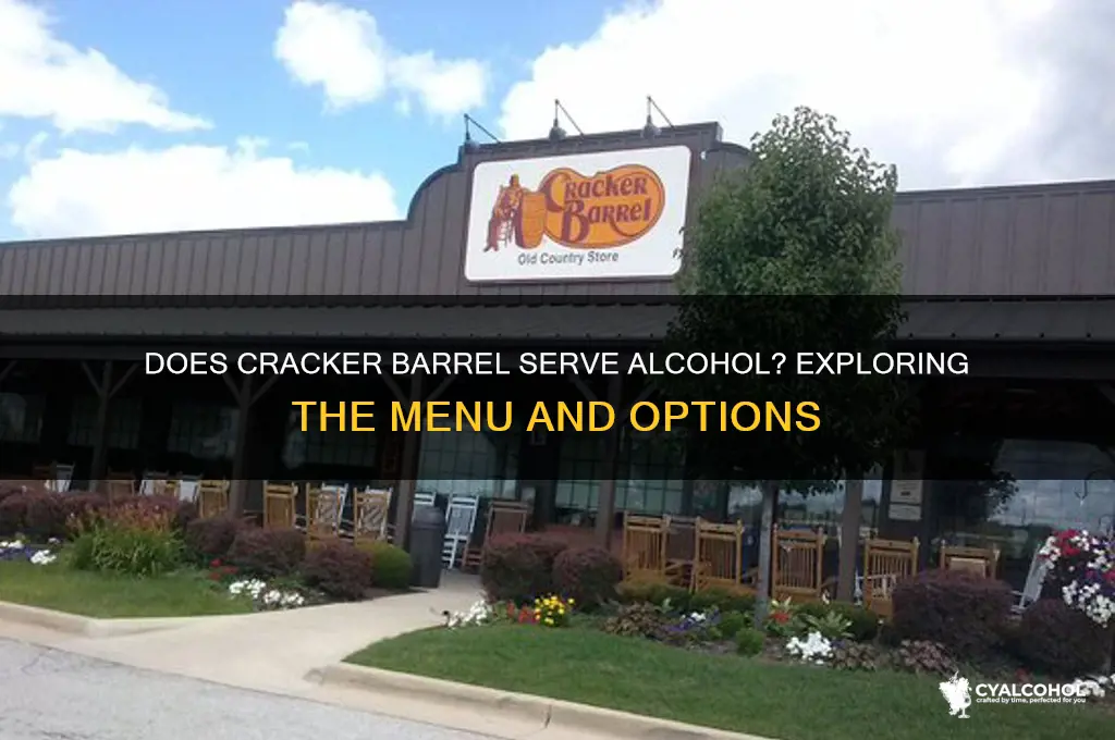 is there alcohol at cracker barrel