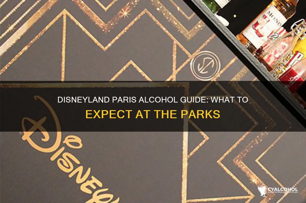 is there alcohol at disneyland paris
