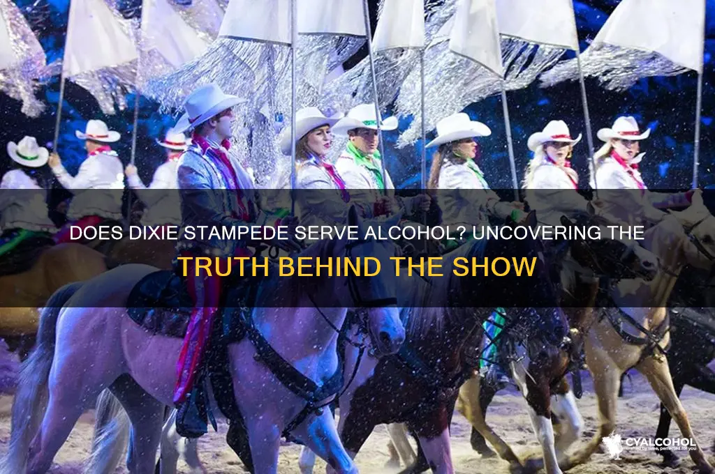 is there alcohol at dixie stampede