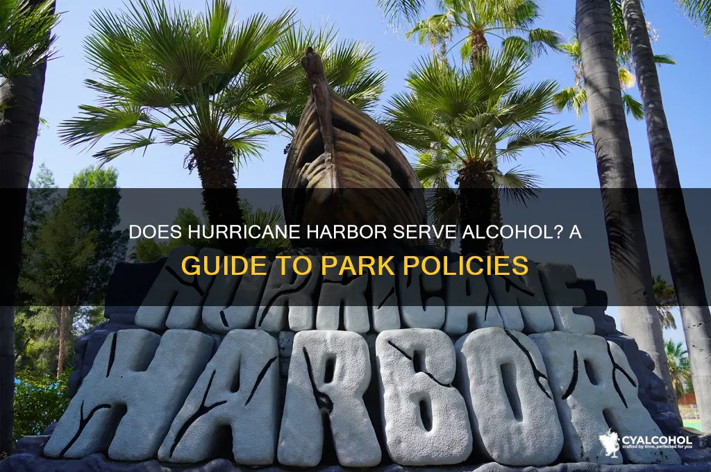 is there alcohol at hurricane harbor