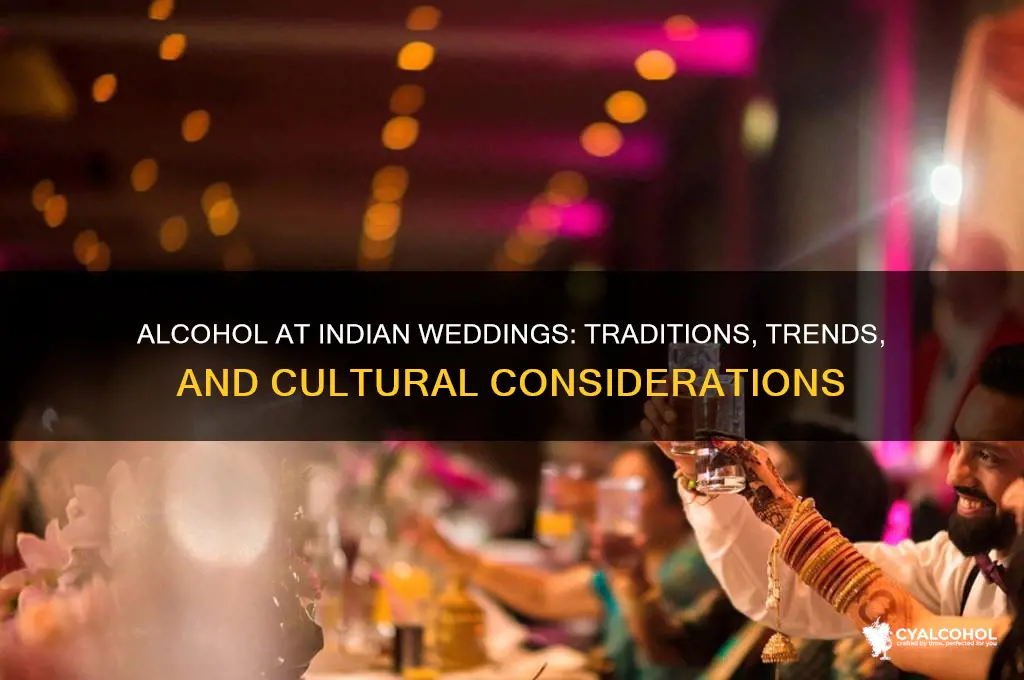 is there alcohol at indian weddings