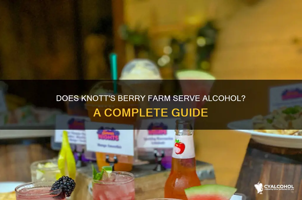 is there alcohol at knott