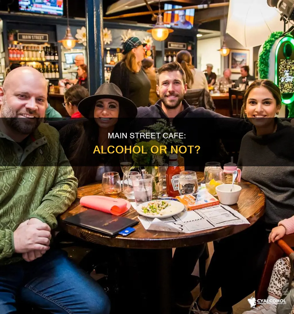 is there alcohol at main street cafe in madison
