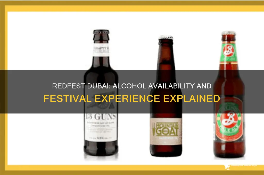 is there alcohol at redfest dubai