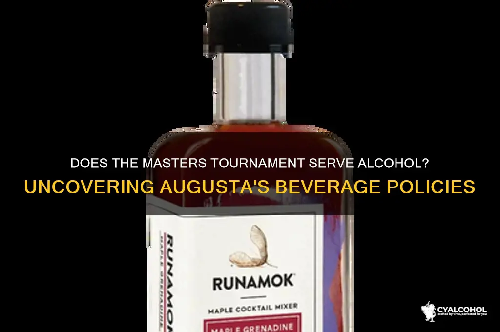 is there alcohol at the masters