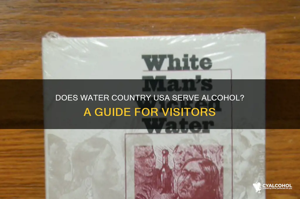 is there alcohol at water country