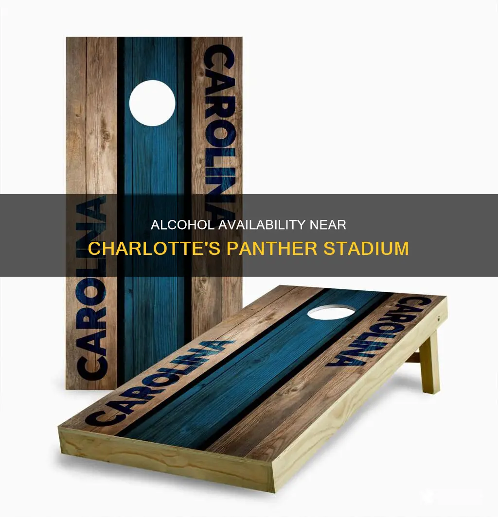 is there alcohol available outside the panther stadium in charlotte
