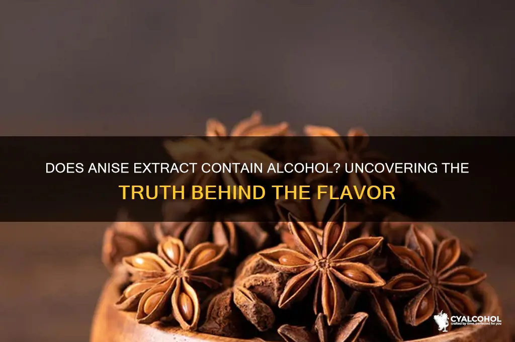 is there alcohol in anise etract