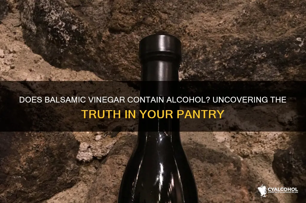 is there alcohol in balsamic vinegar
