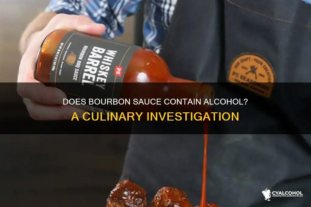 is there alcohol in bourbon sauce