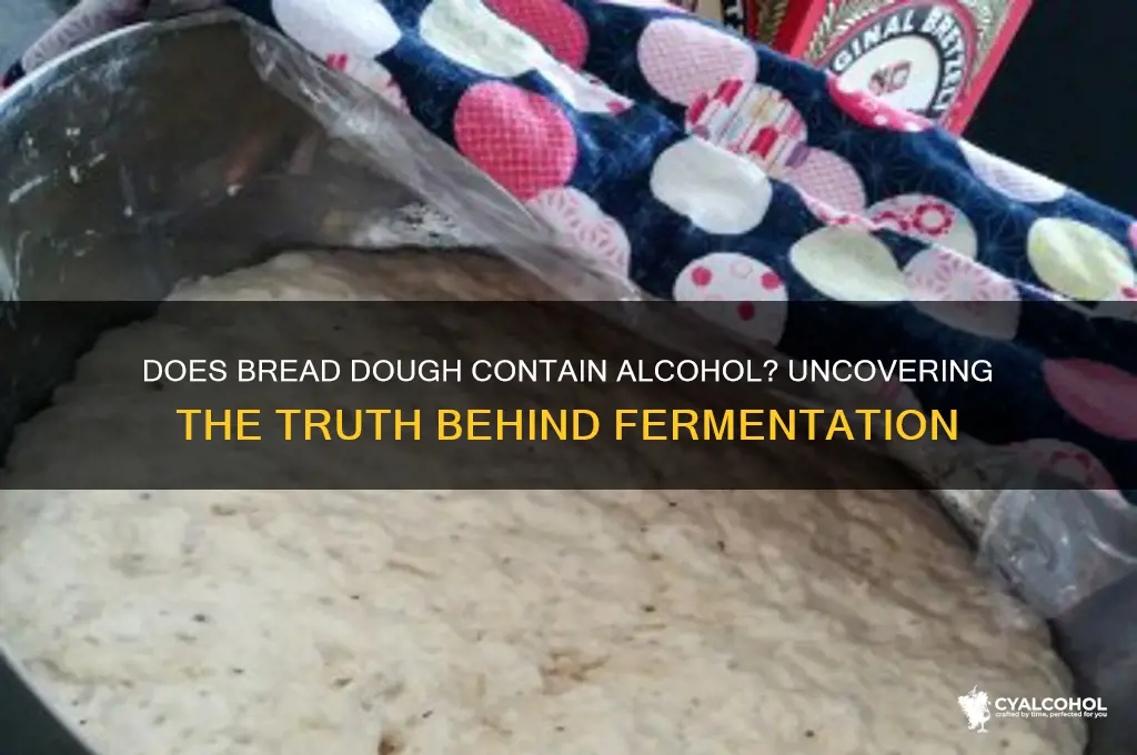 is there alcohol in bread dough