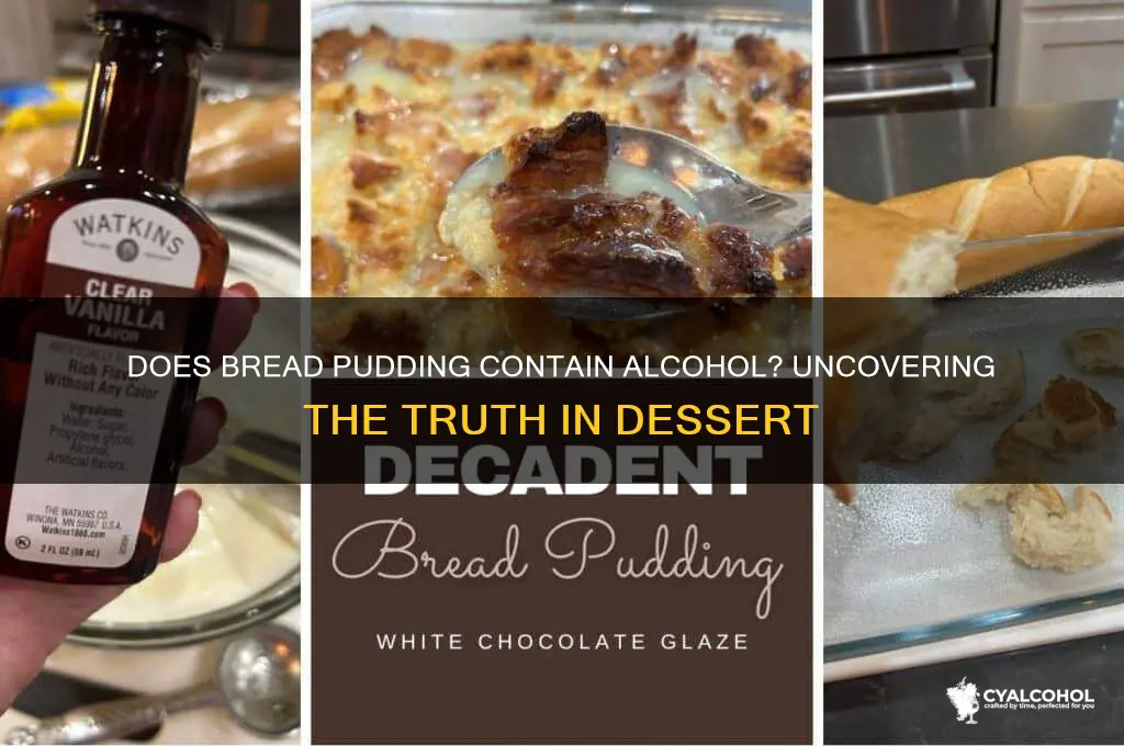 is there alcohol in bread pudding