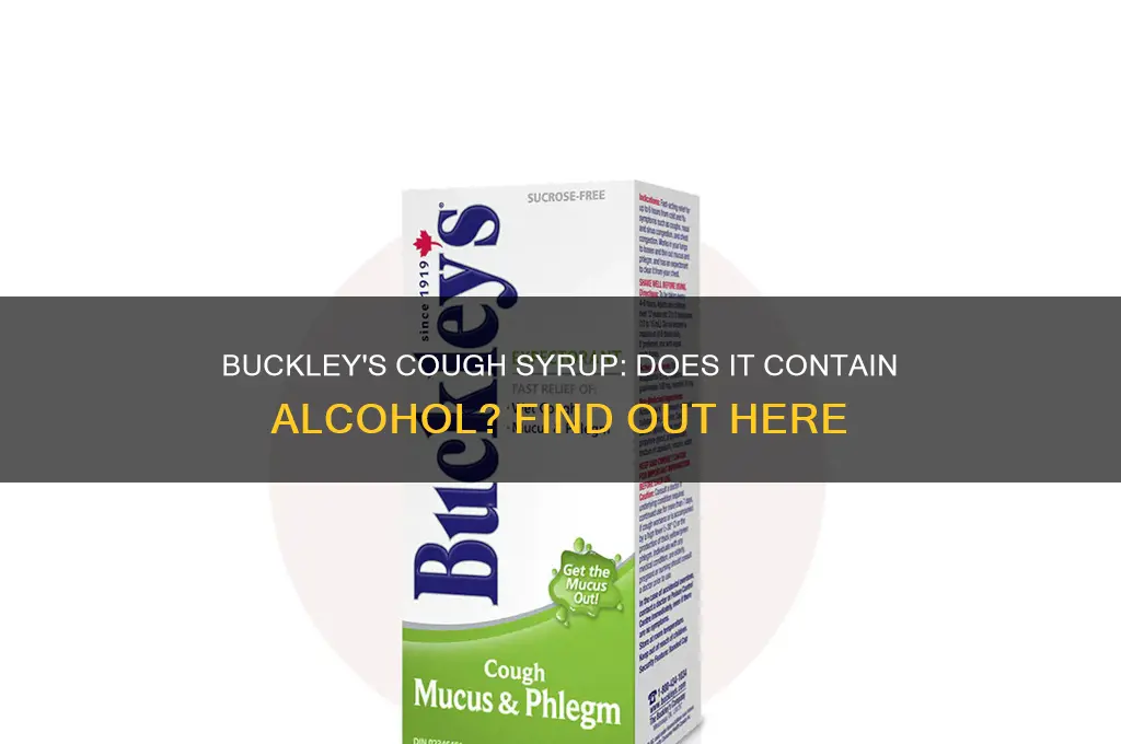 is there alcohol in buckley
