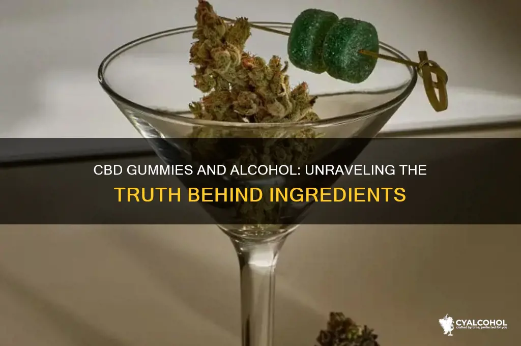 is there alcohol in cbd gummies