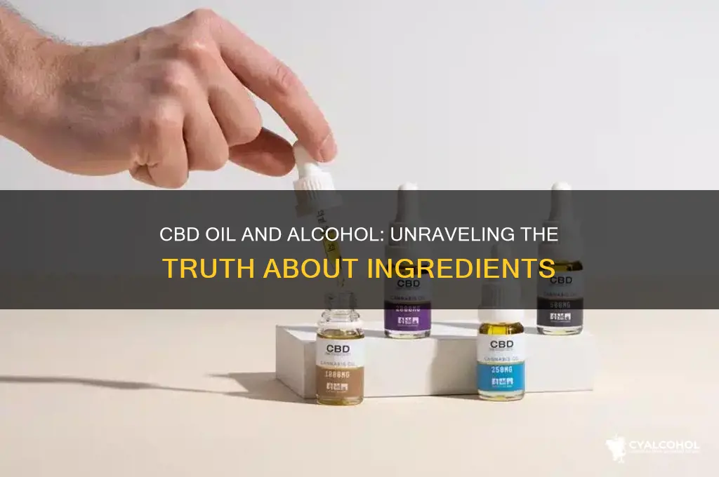 is there alcohol in cbd oil