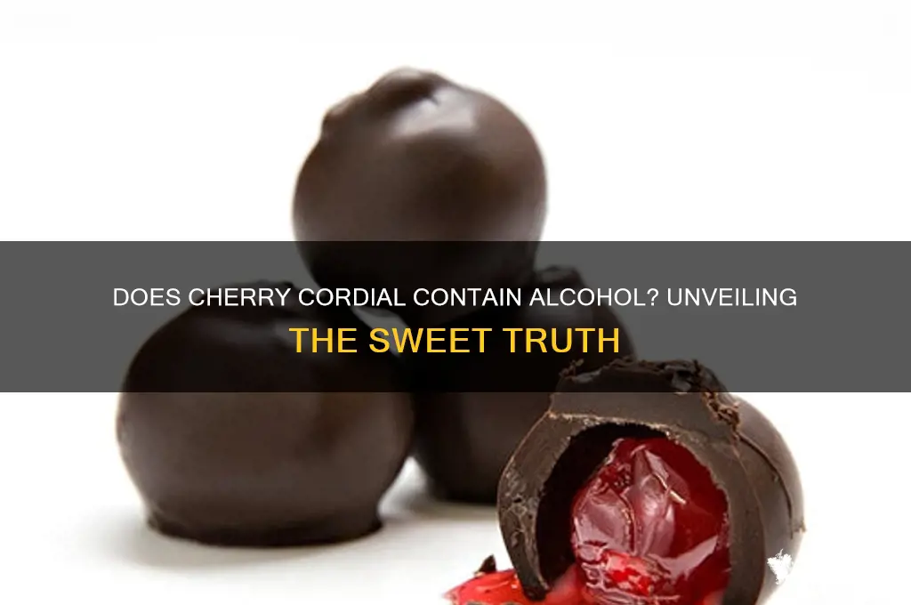 is there alcohol in cherry cordial