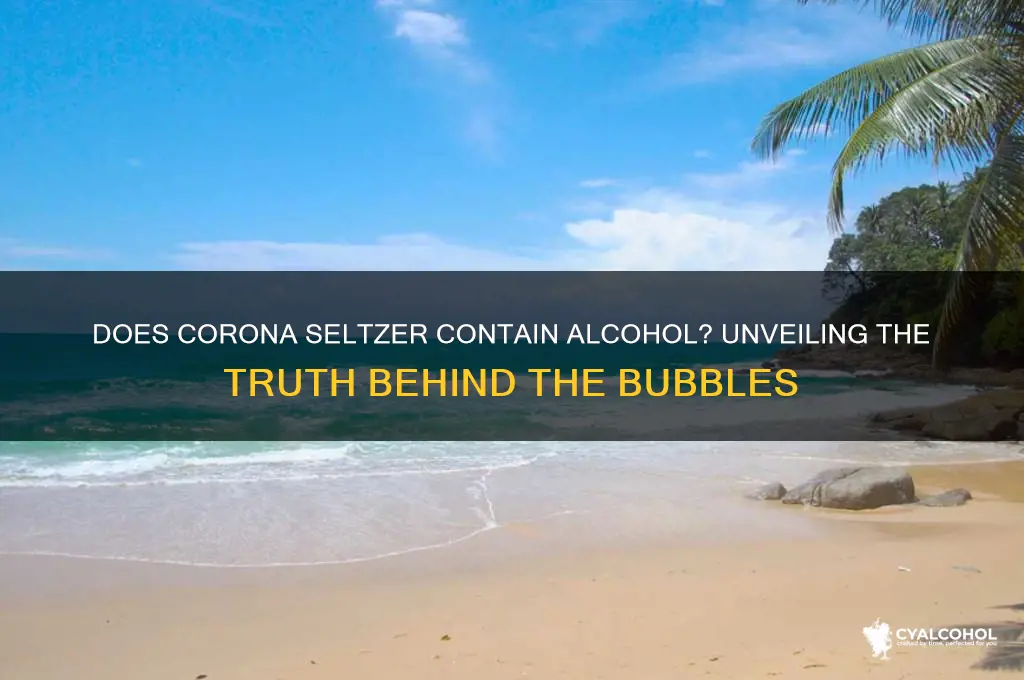 is there alcohol in corona seltzer