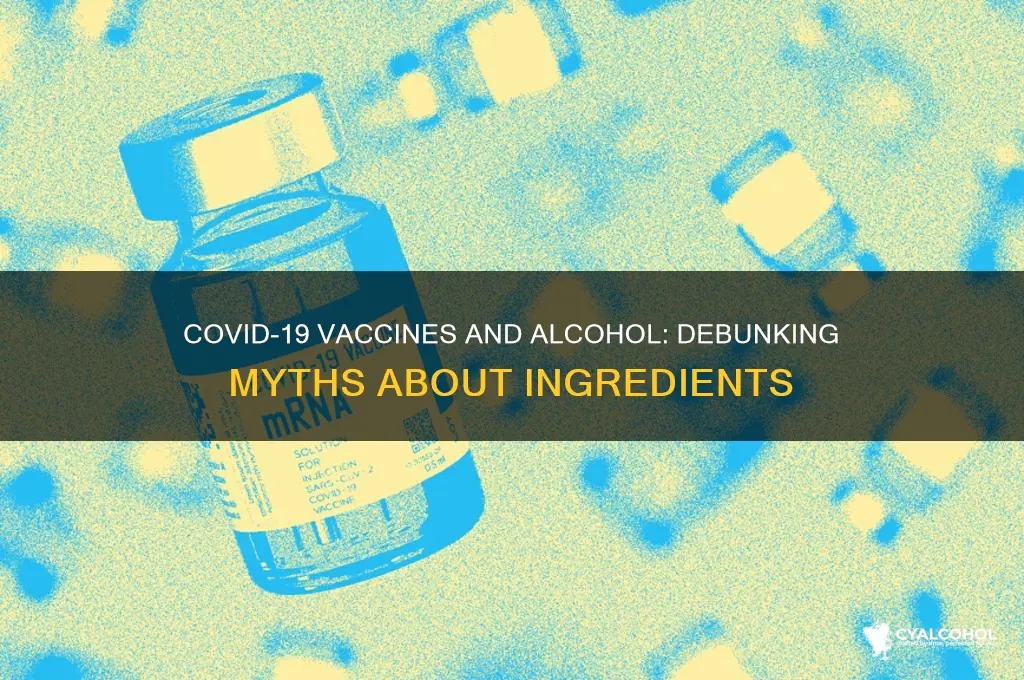 is there alcohol in covid vaccine