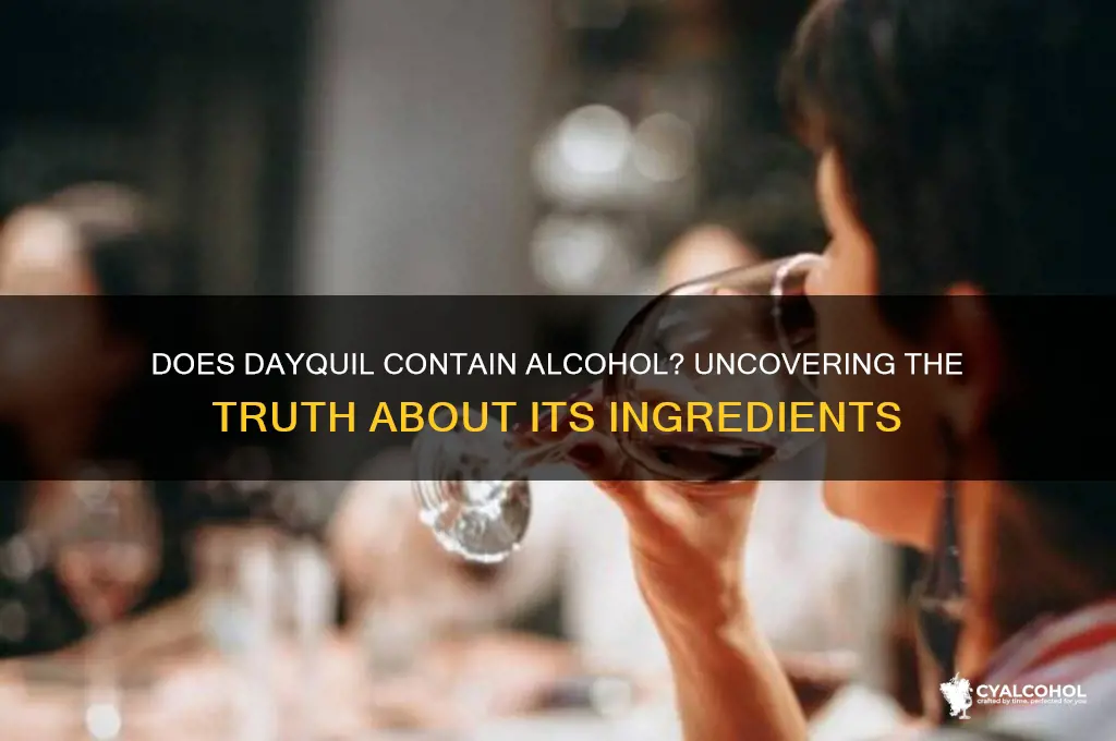 is there alcohol in dayquil capsules