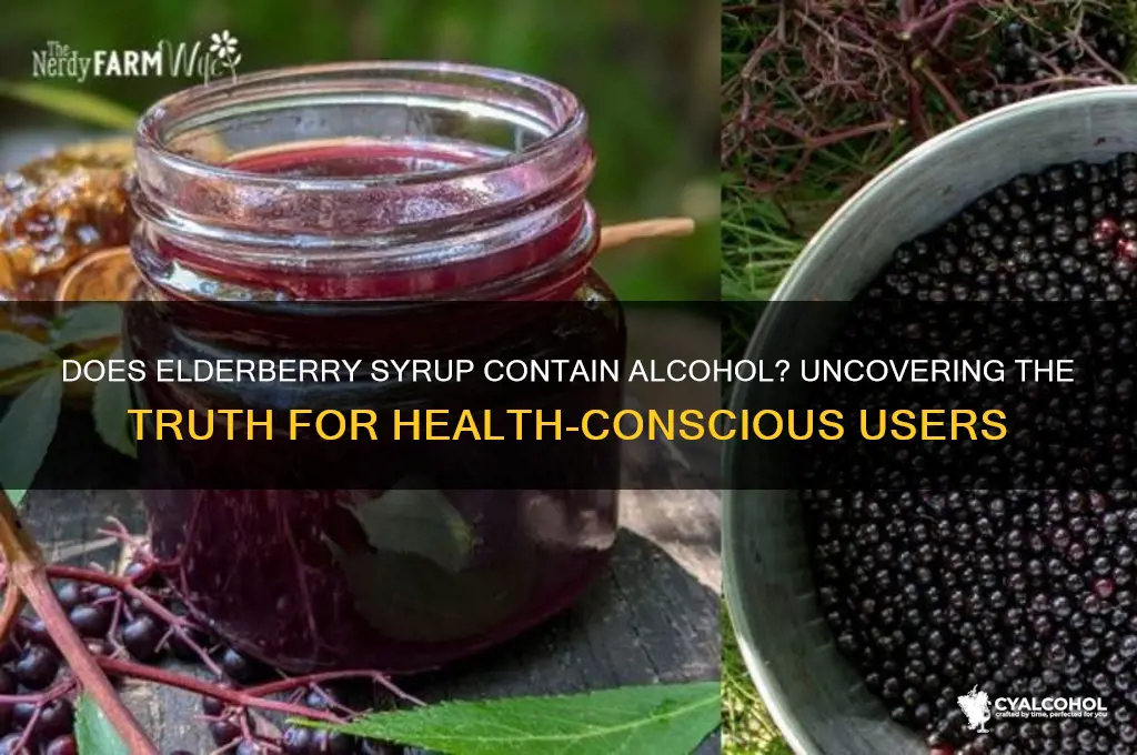 is there alcohol in elderberry syrup