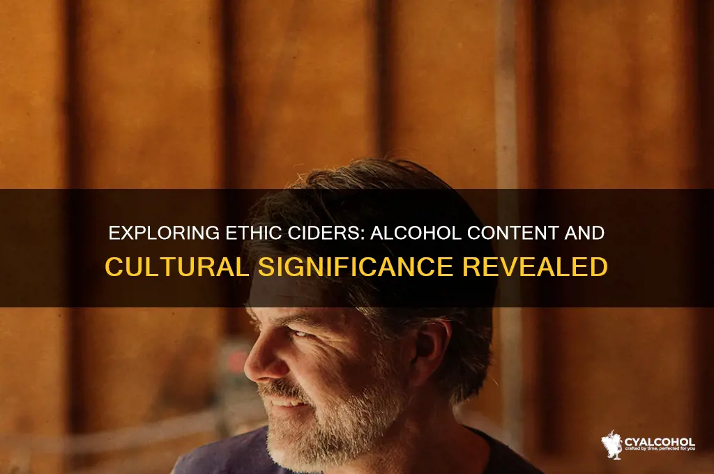 is there alcohol in ethic ciders