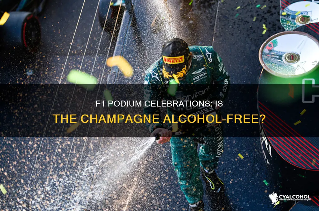 is there alcohol in f1 champagne