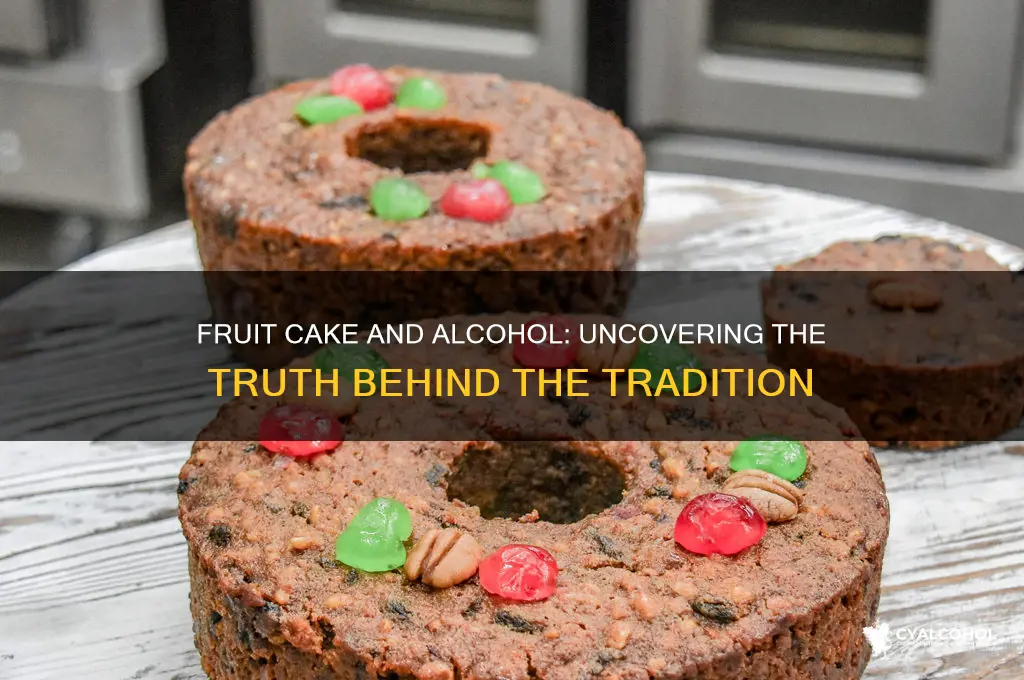 is there alcohol in fruit cake