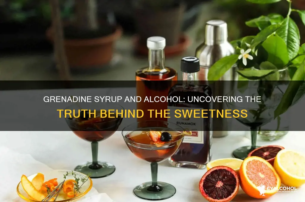 is there alcohol in grenadine syrup