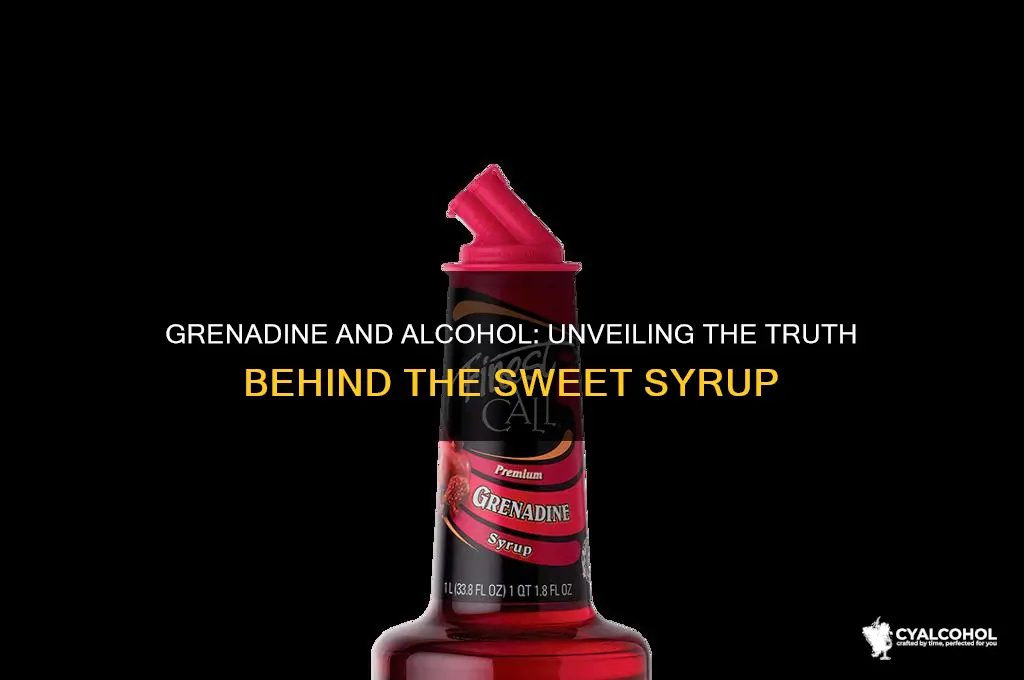 is there alcohol in grenadine